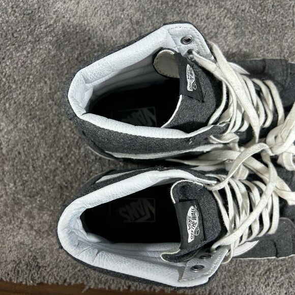 VANS Sk8-Hi Reissue Mens Sz 10 Charcoal Gray True White High Top Athletic Shoes main image 4